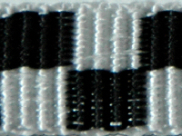 Ternet, sort/hvid  15 mm